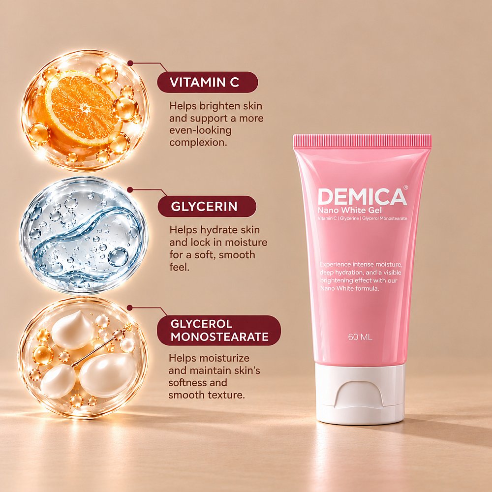 DEMICA NANO WHITE (NANO WHITE POWDER + NANO WHITE GEL)