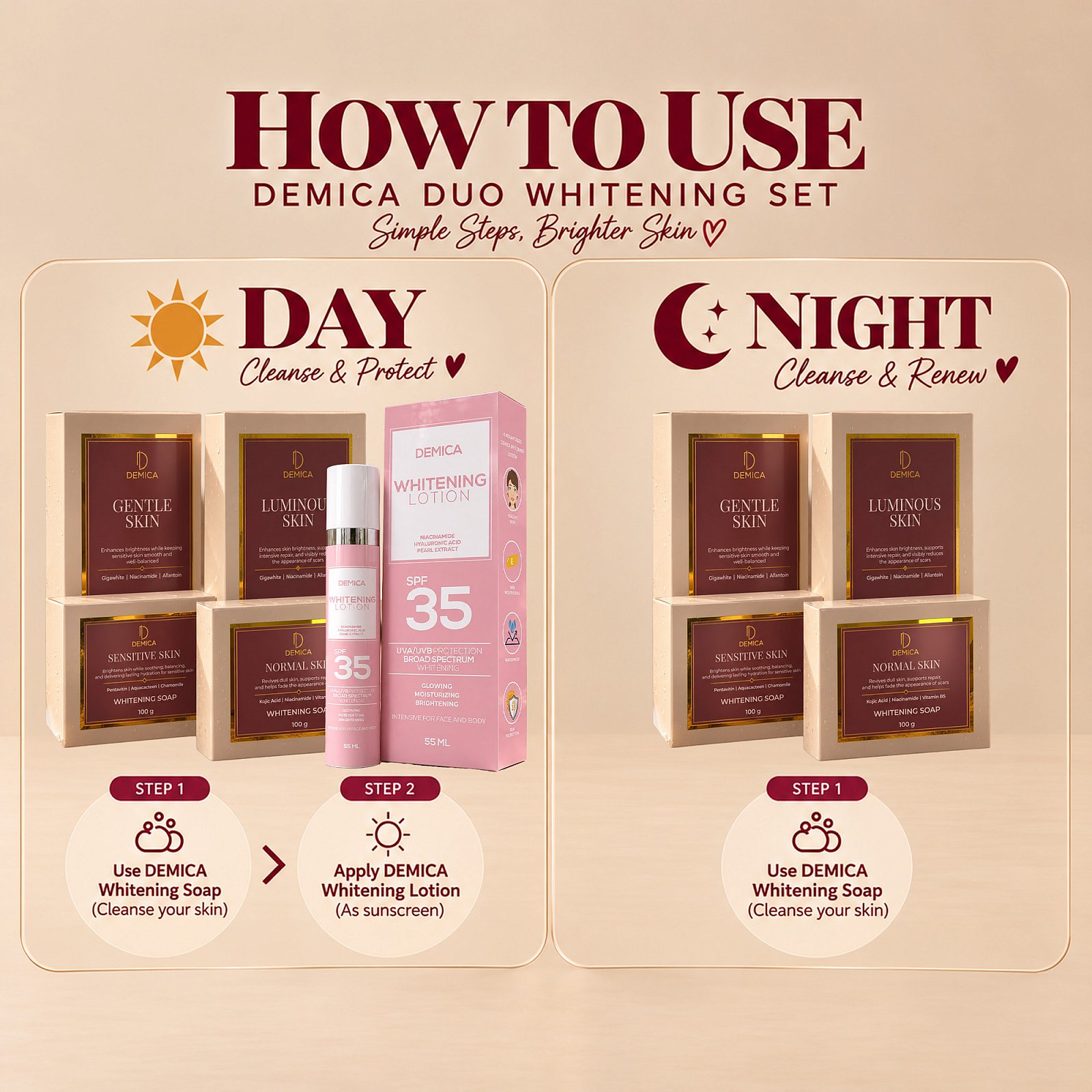 DEMICA DUO WHITENING SET