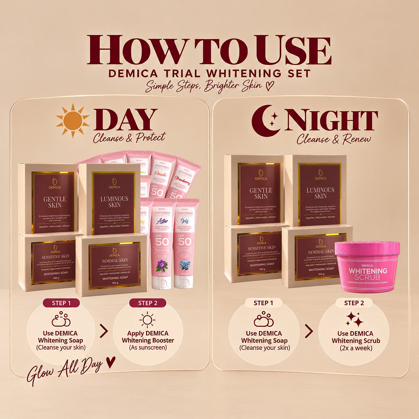 DEMICA TRIAL WHITENING SET