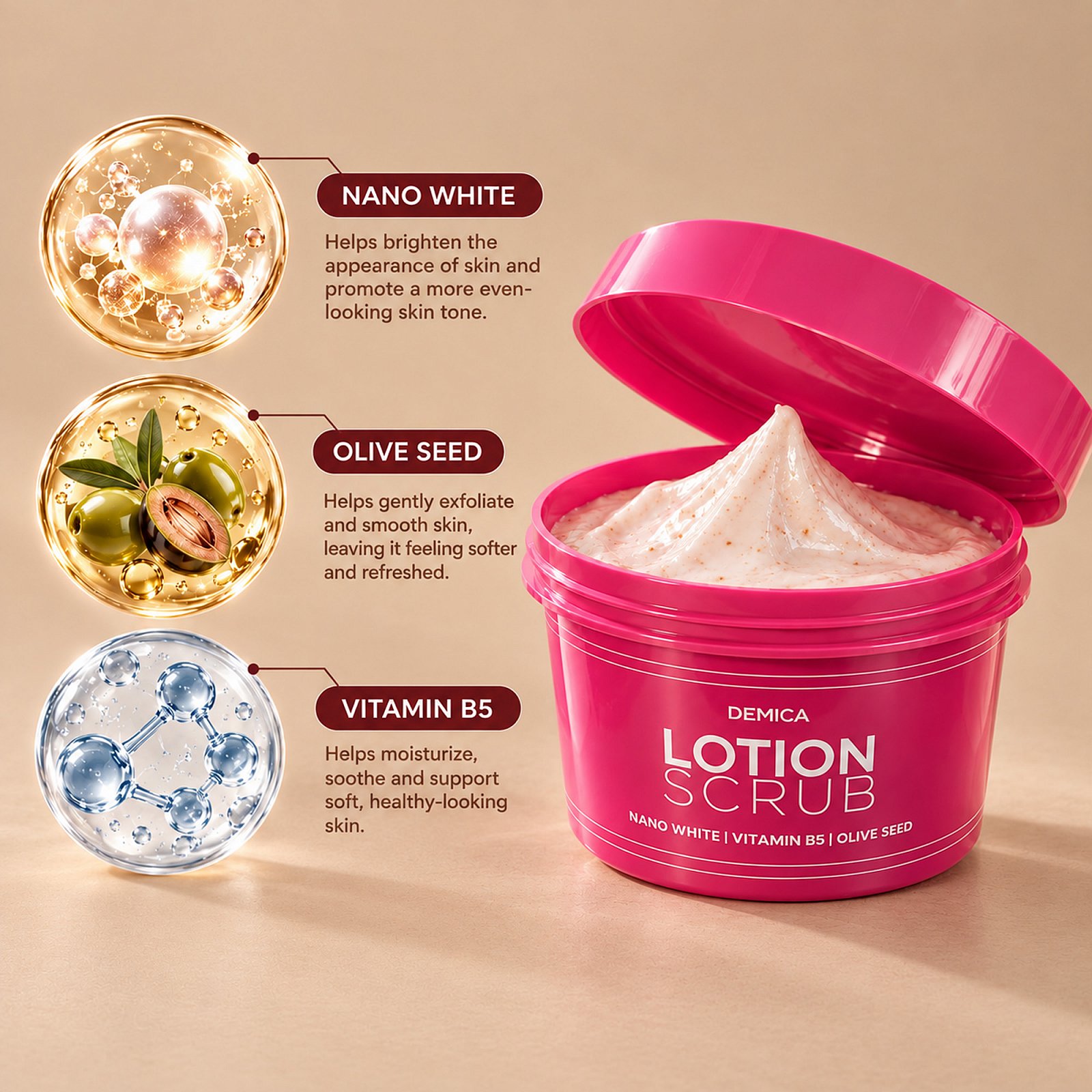 DEMICA LOTION SCRUB 50G