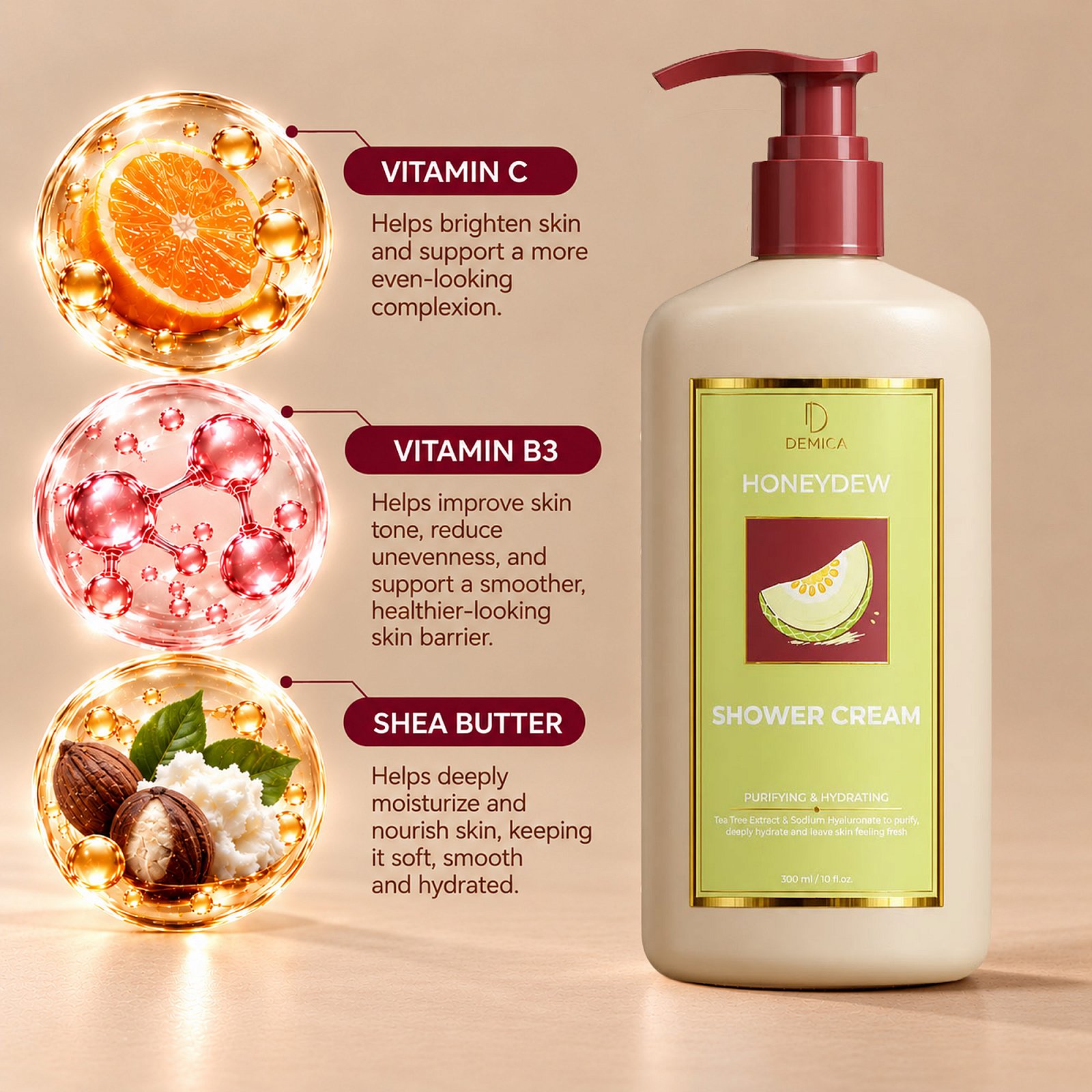 DEMICA SHOWER CREAM 300ML